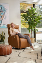 Load image into Gallery viewer, Milan rocking recliner in Vintage Cognac
