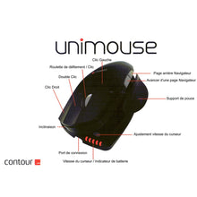 Load image into Gallery viewer, Unimouse multi-positions vertical mouse. wireless