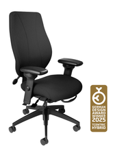 Charger l'image dans la galerie, Chaise ergonomique Tcentric hybride rembourrée en inventaire
