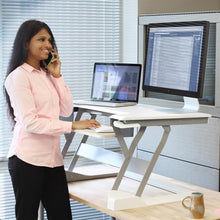 Load image into Gallery viewer, Workfit-T sit stand desktop station
