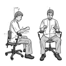 Load image into Gallery viewer, Posiflex chair with articulated elbow rest
